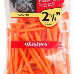 Masters Extra Long 2 3/4″ Plastic Golf Tees – Orange (30 Pack)
