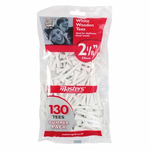 Masters 2 1/8″ Wooden Golf Tees (130 Pack) 3 Masters 2 1/8″ Wooden Golf Tees (130 Pack)