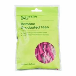 Northern Golf Pink Bamboo Graduated Tees 30 Pack