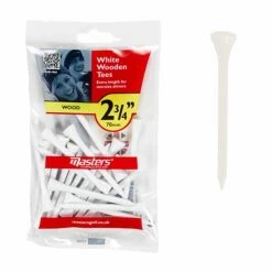Masters Wood 2 3/4 Inch White Tees – Pack Of 20
