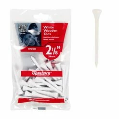 Masters Wood 2 1/8 Inch White Tees – Pack Of 25